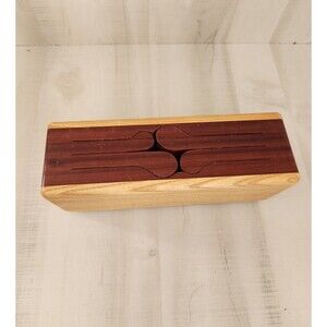 J.Barry Vintage 4 Note Wood Tongue Drum Slit Drum Tap Wooden Folk Instrument